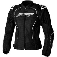 RST Ladies S-1 Mesh CE Textile Jacket - Black / White 