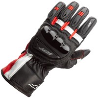 RST Pilot CE Leather Gloves - Black / Red / White