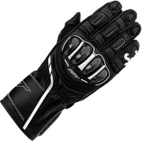 RST S-1 CE Leather Gloves - Black / Black / White