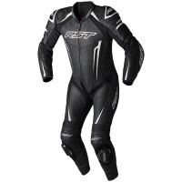 RST Tractech Evo 5 CE One Piece Leather Suit - Black / White / Black