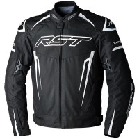 RST Tractech Evo 5 CE Textile Jacket - Black / White / Black