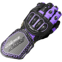 RST Tractech Evo 4 CE Leather Gloves - Black / Fuchsia / Grey