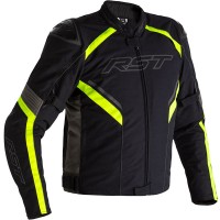 RST Sabre Airbag CE Textile Jacket - Black / Grey / Fluo Yellow