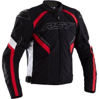 RST Sabre Airbag CE Textile Jacket - Black / White / Red