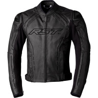 RST S-1 CE Leather Jacket - Black / Black