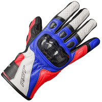 RST Stunt 3 CE Mixed Gloves - Red / Blue / White