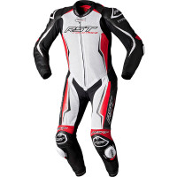 RST Race Dept V4.1 Evo Kangaroo One Piece Airbag Leather Suit - White / Red / Black