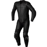 RST S-1 CE One Piece Leather Suit - Black / Black