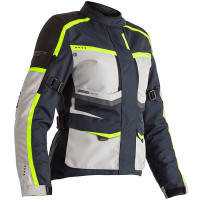 RST Ladies Maverick CE Textile Jacket - Blue / Silver / Neon