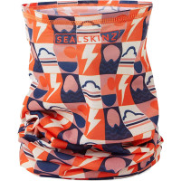 Sealskinz Harpley Neck Warmer - Cream / Navy / Orange / Pink