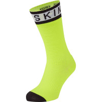 Sealskinz Scoulton Waterproof Socks - Neon Yellow / Black / White