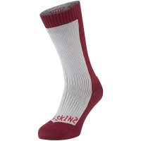 Sealskinz Starston Waterproof Socks - Grey / Red