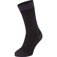 Sealskinz Wiveton Waterproof Socks - Black / Grey