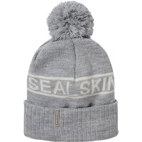 Sealskinz Heacham Waterproof Bobble Hat - Grey / Cream