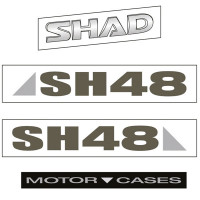 Shad SH48 Replacement Sticker (Dark Grey) - D1B481ETR