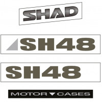 Shad SH48 Replacement Sticker (Titanium) - D1B482ETR