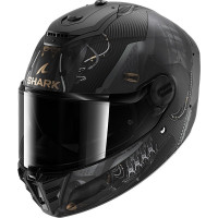 Shark Spartan RS Carbon Skin - Xbot Matt Black / Anthracite / Gold