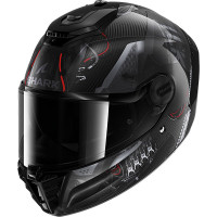 Shark Spartan RS Carbon Skin - Xbot Gloss Black / Anthracite / Red