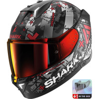 Shark Skwal i3 - Hellcat Matt Black / White / Grey / Red