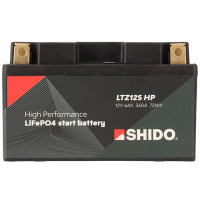 Shido High Power Lithium Motorcycle Battery - LTZ12S HP LION