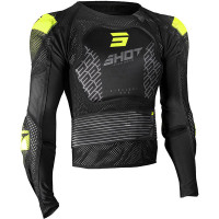 Shot Airlight 2.0 Youth Protective Jacket - Black / Neon Yellow