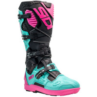 Sidi Crossfire 3 SRS Boots - Black / Mint / Pink