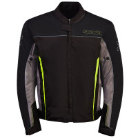 Spada Pace Textile Jacket - Black / Fluo Yellow