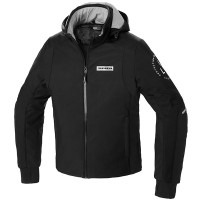 Spidi Hoodie Armour H2Out Textile Jacket - Black / White