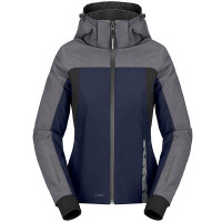 Spidi Ladies Hoodie II H2Out Waterproof Textile Jacket - Blue / Grey