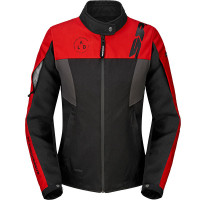 Spidi Ladies Corsa H2Out Textile Jacket - Black / Anthracite / Red