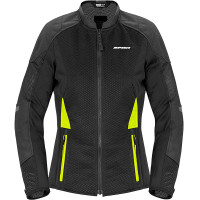 Spidi Ladies Super Net Textile Jacket - Black / Fluo Yellow