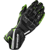 Spidi Carbo 5 CE Leather Gloves - Black / Green