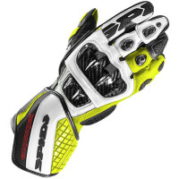 Spidi Carbo Track Evo CE Gloves - Black / Fluo Yellow