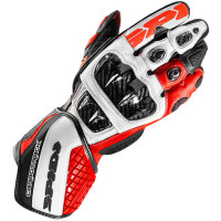 Spidi Carbo Track Evo CE Gloves - Red / Black