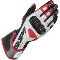 Spidi STR-6 Leather Gloves - Black / Red / White