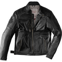 Spidi Clubber Leather Jacket - Extreme Black