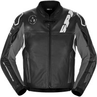 Spidi DP Progressive Leather Jacket - Black / White