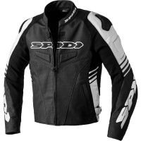 Spidi Track Warrior Leather Jacket - Black / White