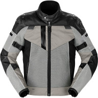 Spidi Vent Pro Leather Jacket - Black / Grey / Ice