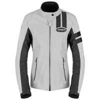 Spidi Roar Ladies Leather Jacket - Ice / Black