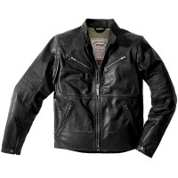 Spidi Garage Robust Leather Jacket - Black