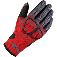 Spidi Cross Knit Textile Gloves - Black / Red