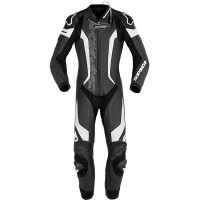 Spidi Laser Pro Perforated Leather 1 Piece Suit - Black / White