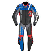 Spidi DP Progressive Perforated Pro 1 Piece Suit - Black / Blue / Red / Grey