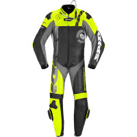 Spidi DP Progressive Perforated Pro 1 Piece Suit - Black / Fluo Yellow / White / Grey