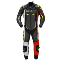 Spidi Track Wind Pro CE 1 Piece Suit - Black / Red / Yellow