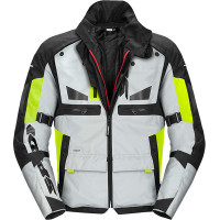 Spidi Crossmaster CE Textile Jacket - Black / Grey / Fluo Yellow