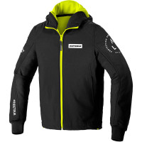 Spidi Hoodie Armour Evo CE Jacket - Black / Fluo Yellow