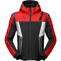 Spidi Hoodie Warrior Textile Jacket - Black / White / Red