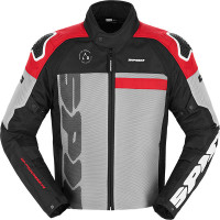 Spidi Progressive Net Windout Textile Jacket - Black / Grey / Red